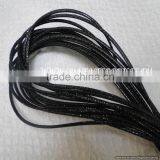 Real Nappa Leather Cords -Real Nappa Leather 4 mm Round Strobel Snake Style Grey thumbnail-2