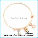 Bangles For Girls Hot Sale Adjustable Wire Bangle Bracelet Wholesale thumbnail-3
