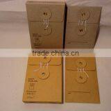 Mini Vintage Retro Kraft Paper Envelopes Brown Kraft Paper Envelop With String With Eyelets thumbnail-2