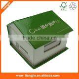 3D Customized Memo Pad in House Shaped Box thumbnail-3
