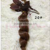 Hotsale Natural Brown Curly Hair Weave for Braiding thumbnail-4