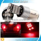 3014 Chip Bright Red Amber 45SMD 1157 Car Motorcycle Brake Tail Turn Signal Brake Light Reflector Replacement Bulbs