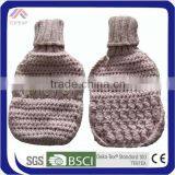 knitted warm water bottle covers with button