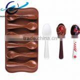High Quality Spoon Shaped Silicone 3d Chocolate Mould thumbnail-1