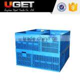China Manufacture Fruit & Vegetable Storage Folding Plastic Crate thumbnail-4
