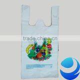 2% EPI Biodegradable Custom Printed Plastic T-shirt Type Charity Bags thumbnail-2