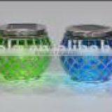 4pcs Solar Mosaic Lanterns Set