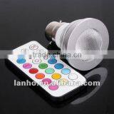 4W B22 LED RGB Light Colorful Bulb Lamp + Remote Control 2 Million Colors