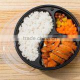 Compartments Disposable Circle Bowl