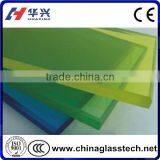 CE Size Customized Colored PVB Film 15 Tempered Laminated Glass
