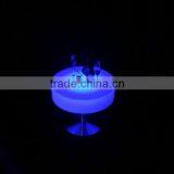 LED Remote Round Coffee Table/ Hot Sell LED Rechargeable Round Coffee Table/LED Outdoor Lawn Round Table thumbnail-1