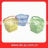 Square Custom Plastic Handle Bath Basket