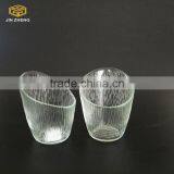 Cheap Slanted Glass Candle Holder