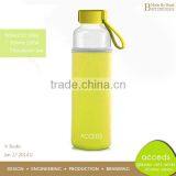 Silicon Sleeve Portable 500Ml Glass Juice Bottles thumbnail-3