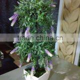 SJ030912 Potted Artificial Lavender Bonsai Lavander thumbnail-2