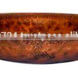 Embossed Vintage Copper Bowl thumbnail-1