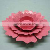 Rose Shape Candle Holder,Designer Flower Shape T Light Candle Holder,Cheap Iron Candle Holders,Designer Tea Lights thumbnail-1