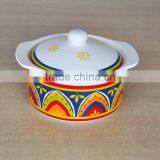 2-tone Solid Color Stoneware Soup Bowl With Glass Lid thumbnail-5