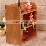 Zakka Three Layer Retro Wooden Storage Rack, Fashion Home Furnishing Storage Cabinet thumbnail-2