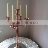 Copper Plated Candle Stick Candelabra thumbnail-1