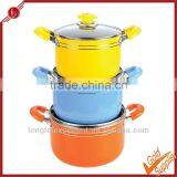 3pcs 2013 New Aluminum King Cookware Pots Stainless Steel Handle Non-stick Cookware Sets thumbnail-1