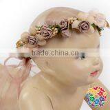 Wholesale Children 2 Pcs Adjustable Tiara Artificial Flower Crown And Waist Bracelet thumbnail-1