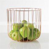 Rose Gold Copper Fruit Basket Fruit Bowl thumbnail-3