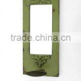 Green Color Wall Candle Holder in Wood Design thumbnail-1