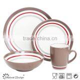 High Quality 16pcs Stoneware Ceramic Dinnerware Set thumbnail-4