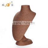 Dark Coffee Colour Rope Jewelry Display for Necklace thumbnail-1