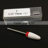 Shank Diameter 2.3mm Fine Type Ceramic Burr For Nail 1 Piece Huaxing Flame Head Huaxing Head Diameter thumbnail-1