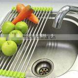Stainless Steel Kitchen Storage Rack Foldable Draining Rack thumbnail-6