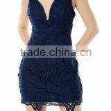 Choker Neck Lace Elegant Dress On-trend Woman Casual Dress thumbnail-5