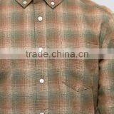 Plus Size Long Sleeve Button Down Collar Mens Pre-Shrunk 100% Cotton Comfortable Casual Khaki Check Printing Shirts thumbnail-3