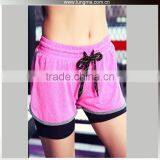 2 Layers 3 Digital Sublimation Printing Women Fitness Running Shorts For Female thumbnail-5