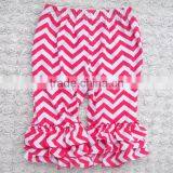 Hot Sale Rainbow Kids Ruffle Bottom Pants Cute Newborn Clothes Girls Triple Ruffle Pants Wholesale thumbnail-4