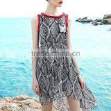 Maxnegio Long Dress Chiffon New Style Irregular Hem Chiffon Beach Dress thumbnail-2