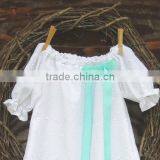 2017 New Arrival Baby Clothes Wholesale Hot Sale White Cotton Cheap Children's Boutique Fashion 3-5 Year Old Girl Dress thumbnail-2