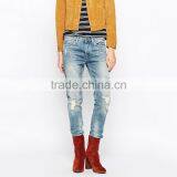 Best Selling Hip Hop Ripped Style Latest Design Jeans Pants for Girl thumbnail-1