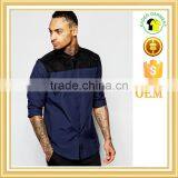 Latest Shirts With Faux Suede Panels thumbnail-1