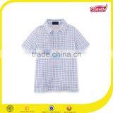 Cotton Mesh Boys School Uniform Wholesale High Quality 100%cotton Plaid Polo Shirt Softextile Plain T-shirt thumbnail-2