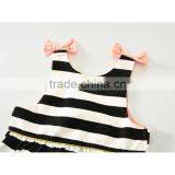 S17727A Wholesale Baby Little Girls Sleeveless Summer Striped Dress thumbnail-4