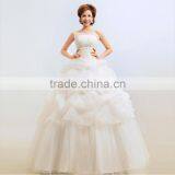 Delicate Off Shoulder Lace Wedding Dress Trail Ball Gown 2017 Wedding Dress thumbnail-1