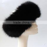 Myfur Real Fox Fur Neck Warmer/ Head Scarf/ Hair Band Stretch Headband For Women