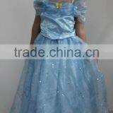 2016 Instyles Blue Elsa Costume Costplay Party Princess Girls Dresses Age 6-7 thumbnail-2