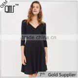2017 Autumn V-neckline Comfortable Office Wear for Pregnant Women thumbnail-1