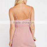 2017 Summer Fashion High Quality V Neck Mini Skirt With Suspenders thumbnail-6