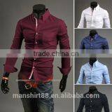 Custom Latest Fashion Long Sleeve Slim Fit Casual Shirt thumbnail-5