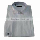 T/C 65/35 White Wing Collar Tuxedo Dress Shirt thumbnail-1