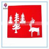 Christmas Reindeer RED Felt Table Runner/ Felt Reindeer Border Table Runner thumbnail-3